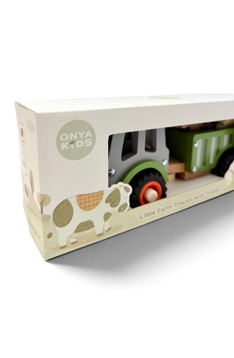 Toyslink / Wooden Tractor with Trailer