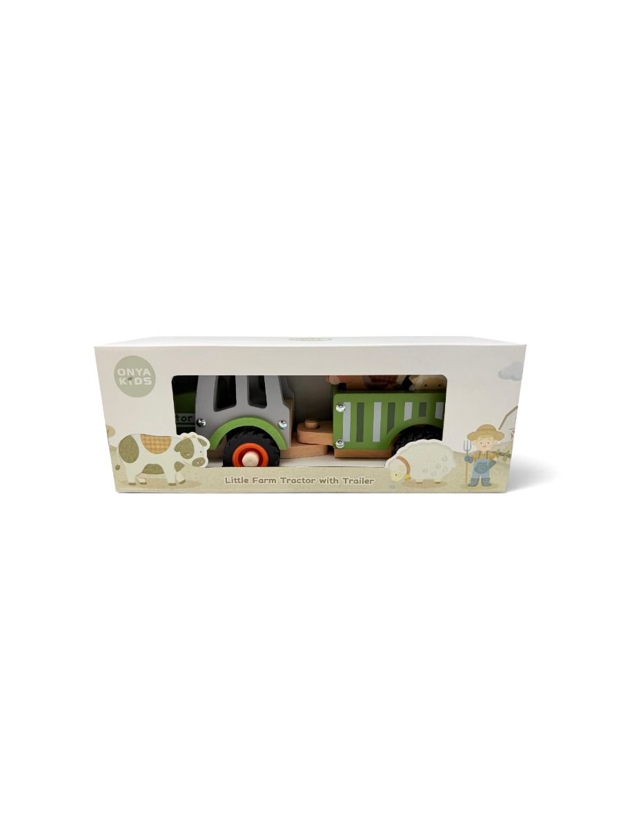 Toyslink / Wooden Tractor with Trailer