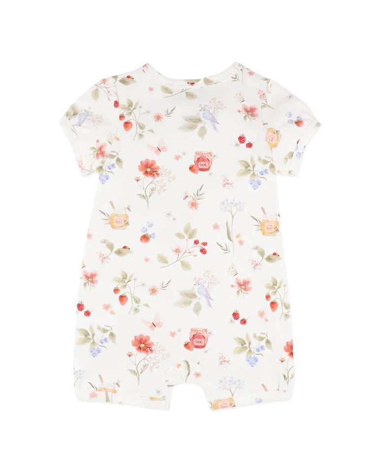 Bebe By Minihaha / Poppy Organic SS Zip Romper